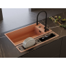 Смеситель OMOIKIRI KANTO-2 PLUS-SB-LG-BL латунь/светлое золото/черный 4994461